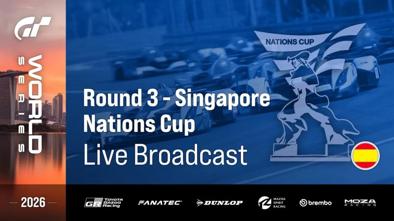 Singapur, ronda 3: la Nations Cup de Gran Turismo enfrenta a sus 12 mejores pilotos