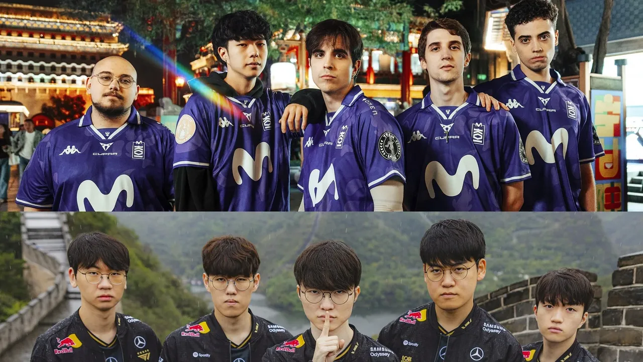 T1 contra Movistar KOI: el cruce que puede sentenciar a KOI en Worlds 2026 (imagen 1)